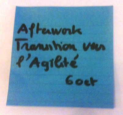 The same user story as a post-it placed in taskboard